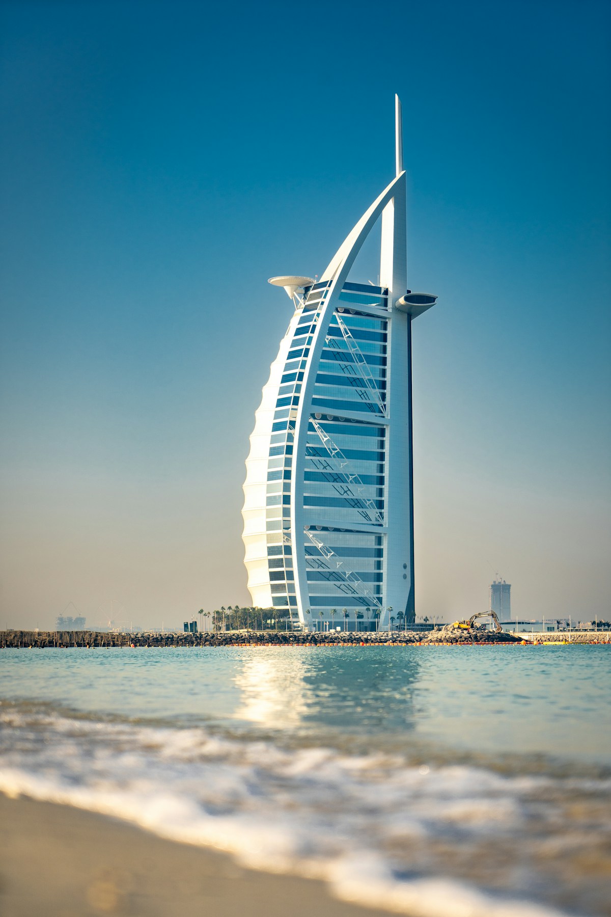 Burj Al Arab hotel on private island in Dubai, Arabian Gulf